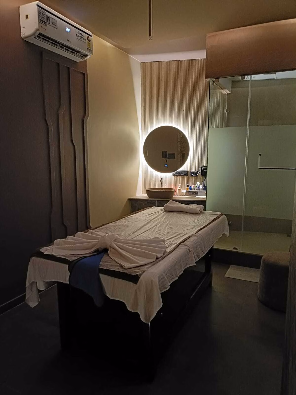 Peaceful spa interior with a calming atmosphere